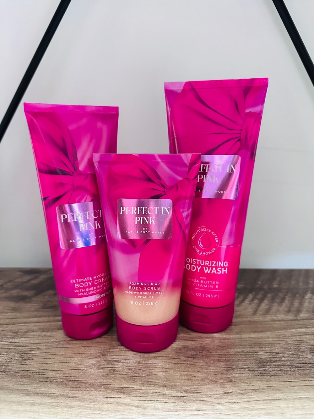Bath & Body Works Perfect In Pink Hydrating Body Set